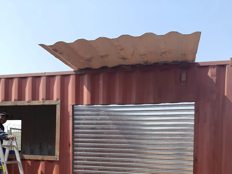 Fitting a roller shutter